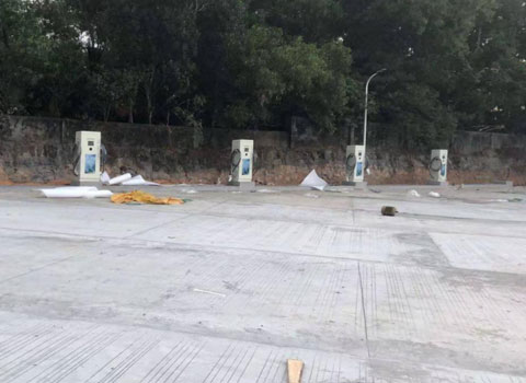 海南省定安縣辰龍客運站充電站120KW雙