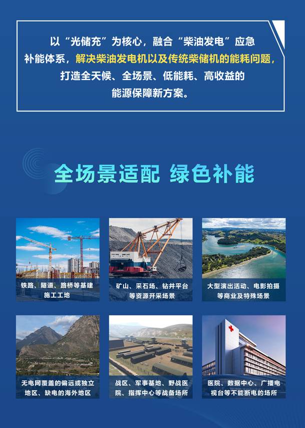 綠色能源升級整體解決方案，光柴儲一體化設備震撼發(fā)布！能源升級不斷電，綠色施工向未來!(圖2)